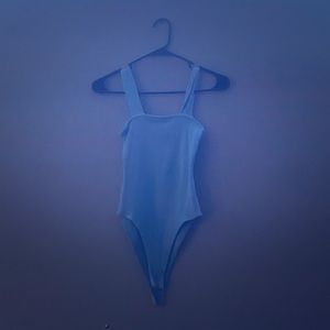 Light blue tank top body suit size s/m